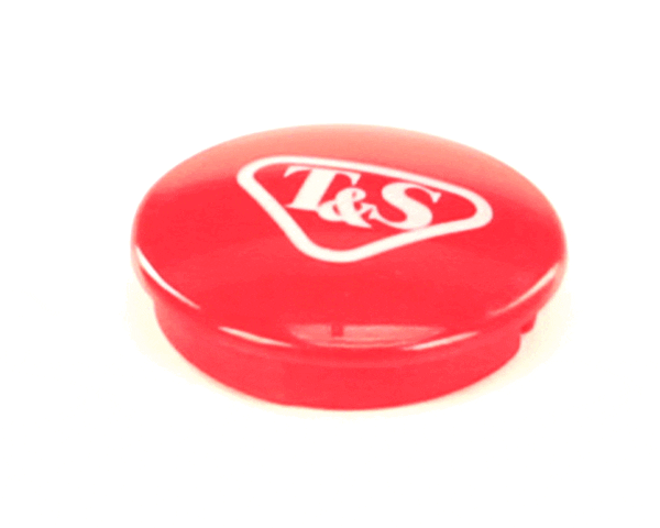 T&S Brass 001193-19Ns Snap-In Index Button, Red (T&S Logo) (TS001193-19NS) Each