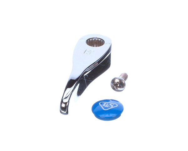 T&S Brass 001636-45Ns Lever Handle, Blue Index (T&S Logo), Scr (TS001636-45NS) Each