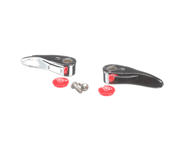 T&S Brass 001637-45Ns-M2 New-Style Lever Handles, Red Indexes (T& (TS001637-45NS-M2) Each