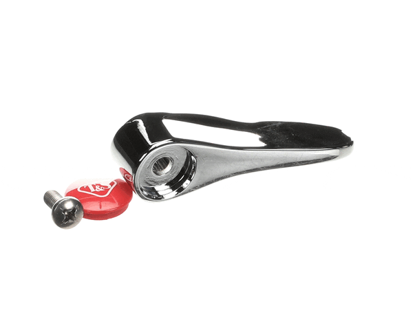 T&S Brass 001637-45Ns Lever Handle, Red Index (T&S Logo), Scre (TS001637-45NS) Each