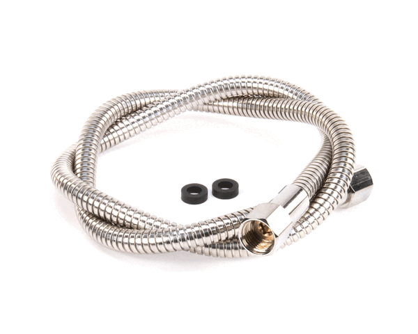 T&S Brass 013E-48H Flexible Stainless Steel Hose, 48 Length (TS013E-48H) Each