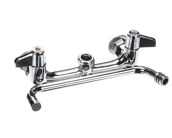 T&S Brass 5F-8Wlx10 Faucet, Wall Mount, 8 Centers, 10 Swing (TS5F-8WLX10) Each