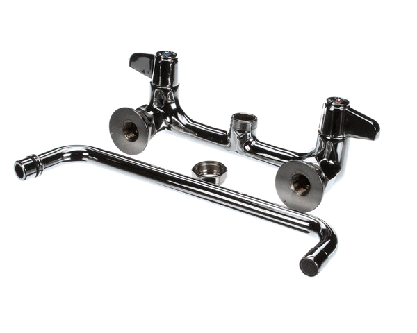 T&S Brass 5F-8Wlx12 Faucet, Wall Mount, 8 Centers, 12 Swing (TS5F-8WLX12) Each