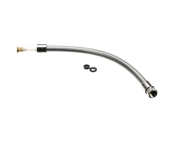 T&S Brass B-0024-H2A Flexible Stainless Steel Hose, Less Hand (TSB-0024-H2A) Each