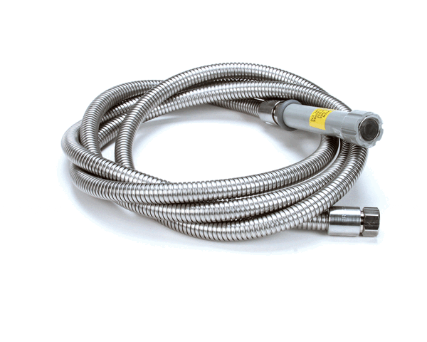 T&S Brass B-0120-H 120 Flex Stainless Steel Hose & Gray Han (TSB-0120-H) Each