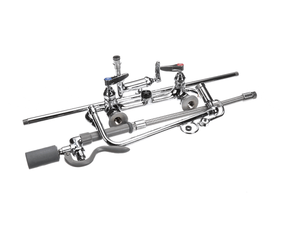 T&S Brass B-0131-Adf12-Bc 8 Wall Mount Pre-Rinse, B-0107-C Spray V (TSB-0131-ADF12-BC) Each