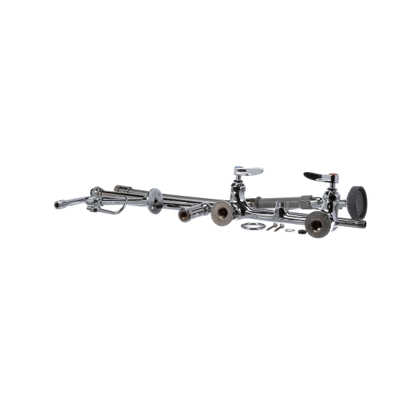T&S Brass B-0131-B Pre-Rinse, Overhead Swivel Arm, 8 Wall M (TSB-0131-B) Each