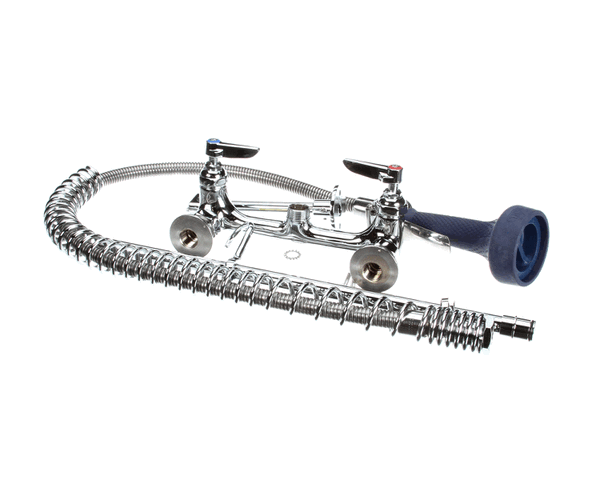T&S Brass B-0133-B08 Easyinstall Pre-Rinse: 8 Wall Mount, 1/2 (TSB-0133-B08) Each