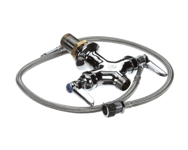 T&S Brass B-0200-Ln Double Pantry Base Faucet, Swivel Outlet (TSB-0200-LN) Each