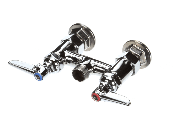 T&S Brass B-0225-Ln Double Pantry Base Faucet, Swivel Outlet (TSB-0225-LN) Each