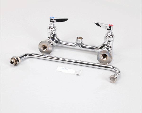 T&S Brass B-0231 Double Pantry Faucet, Wall Mount, 8 Cent (TSB-0231) Each