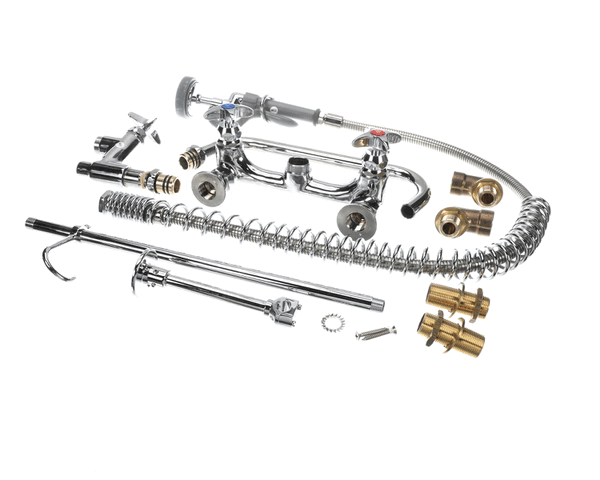 T&S Brass B-0287-427-B Big-Flow Pre-Rinse Unit: 8 Wall Mount, A (TSB-0287-427-B) Each
