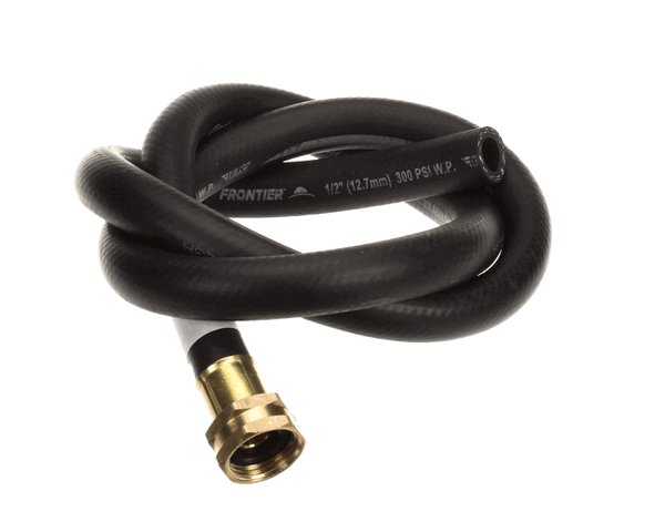 T&S Brass B-0618-02 48 Black Rubber Hose W/ Garden Hose Inle (TSB-0618-02) Each