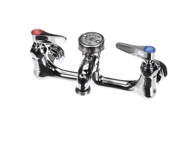 T&S Brass B-0674-Pol Service Sink Faucet, Wall Mount, 8 Cente (TSB-0674-POL) Each