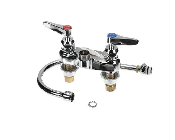 T&S Brass B-0874-122X-Cr 4 Lavatory Fct, Deck Mt, Ceramas, Swivel (TSB-0874-122X-CR) Each
