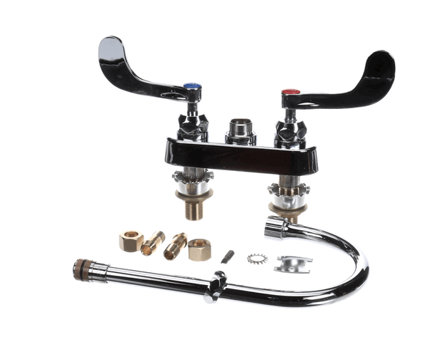 T&S Brass B-1141-Xscr4V15 Workboard Faucet, 4 Deck Mount, 6 Swivel (TSB-1141-XSCR4V15) Each