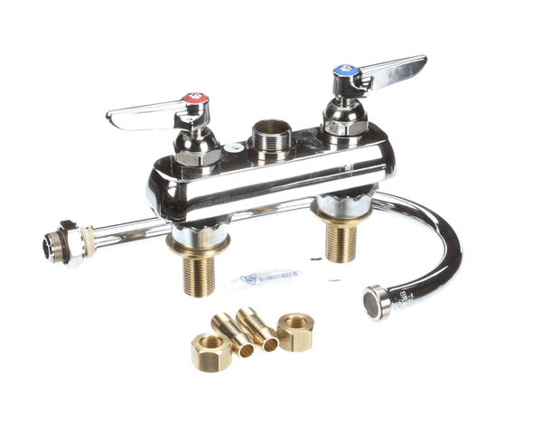 T&S Brass B-1141-Xs Workboard Faucet, Deck Mount, 4 Centers, (TSB-1141-XS) Each