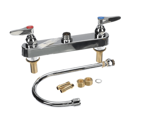T&S Brass B-1142-Xs Workboard Faucet, Deck Mount, 8 Centers, (TSB-1142-XS) Each