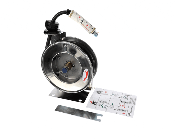 T&S Brass B-7102 Hose Reel, 3/8 Id X 12' Hose, Open, Stai (TSB-7102) Each