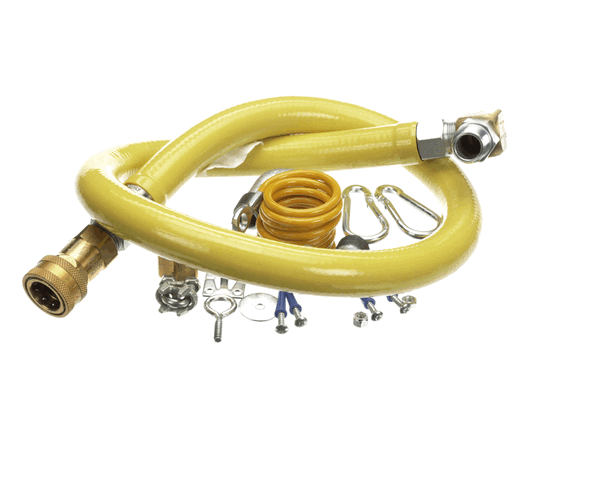 T&S Brass Hg-4D-48Sel Gas Hose, 3/4Npt X 48 Long, Swivel, Quic (TSHG-4D-48SEL) Each