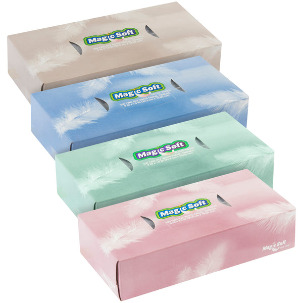 Magic Soft 2-Ply Facial Tissue, Case Of 30 Case Of 30