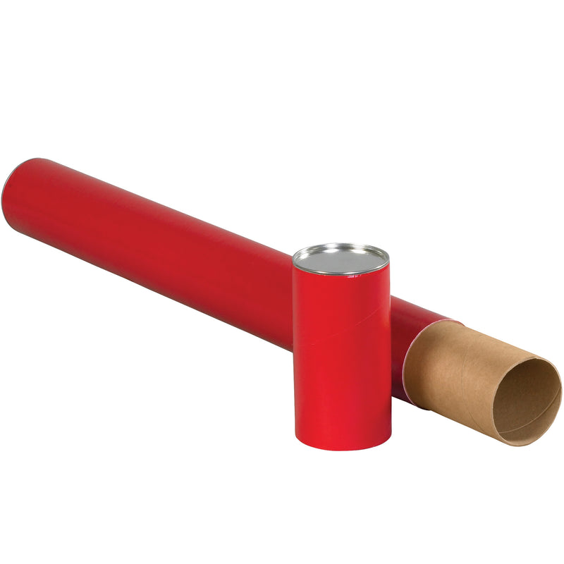 3 x 24" Red Premium Telescoping Tubes, Case Of 24 Case Of 24