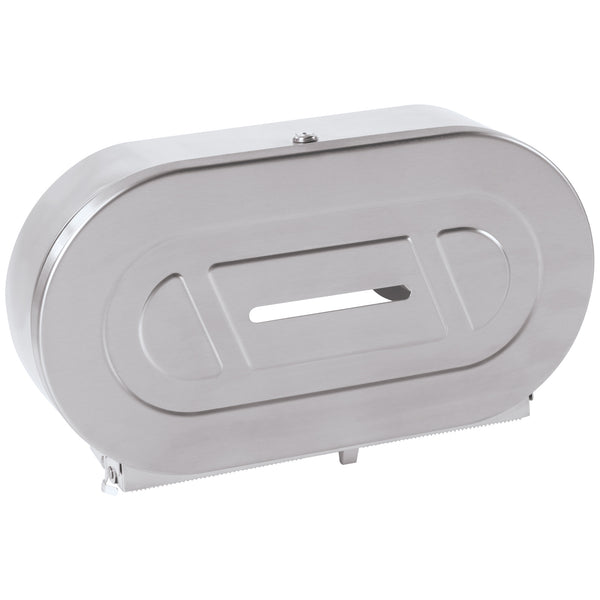 Twin Jumbo Bathroom Tissue Dispenser - Steel, Each Each