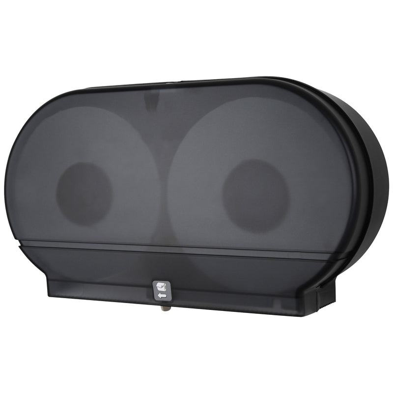 Twin Jumbo Bathroom Tissue Dispenser - Black, Each Each