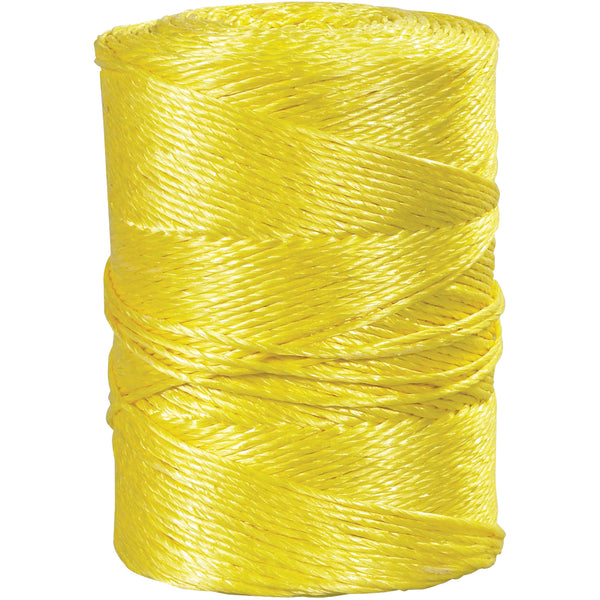 3/16", 650 lb, Yellow Twisted Polypropylene Rope (TWR101) Each