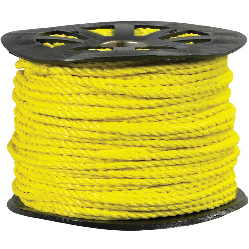 5/8", 5,600 lb, Yellow Twisted Polypropylene Rope Each