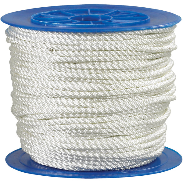 1/2", 5,670 lb, White Twisted Nylon Rope (TWR126) Each