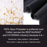 Hospeco® Mariposa Tablecloth 85x85 Black, 24/Case (HOSTL-85X85-BLACK-CS) Case of 24