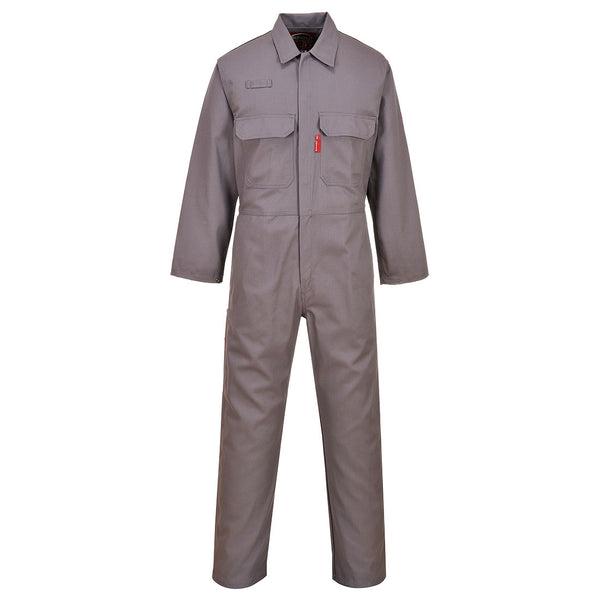 Portwest® Bizweld Work FR Coverall, Gray, Size S (UBIZ1GRRS) Each