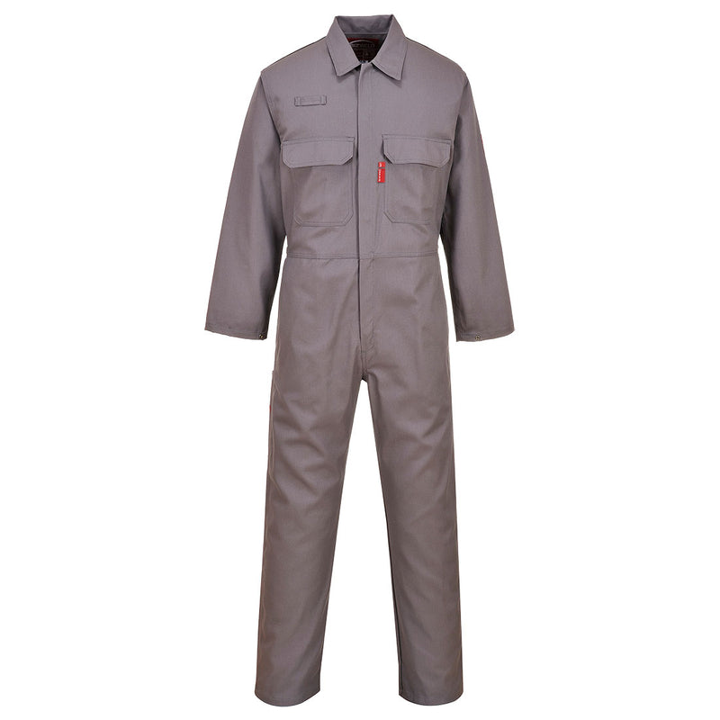 Portwest® Bizweld Work FR Coverall, Gray, Size S (UBIZ1GRRS) Each