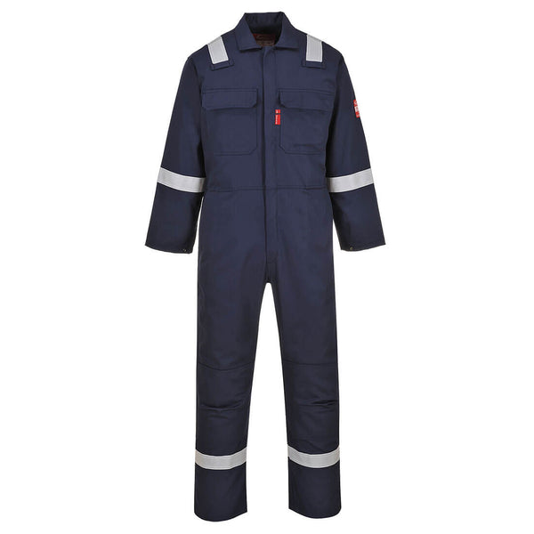 Portwest® Bizweld Work Iona FR Coverall, Navy, Size XXXL (UBIZ5NARXXXL) Each