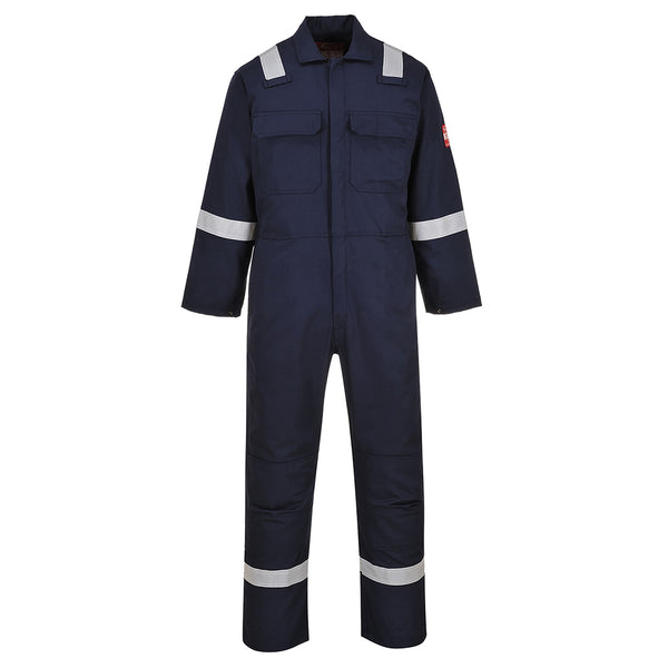 Portwest® Bizweld Work Iona FR Coverall, Navy Tall, Size L (UBIZ5NATL) Each