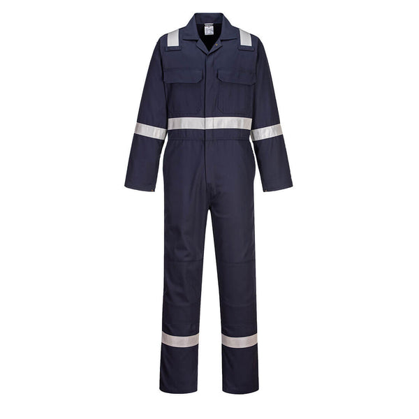 Portwest® Bizweld Work Taped FR Coverall , Navy, Size XXXL (UBIZ8NARXXXL) Each