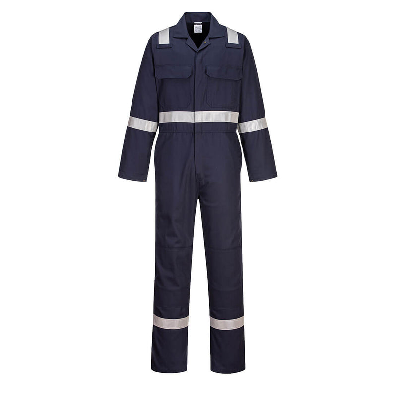 Portwest® Bizweld Work Taped FR Coverall , Navy, Size XXXL (UBIZ8NARXXXL) Each