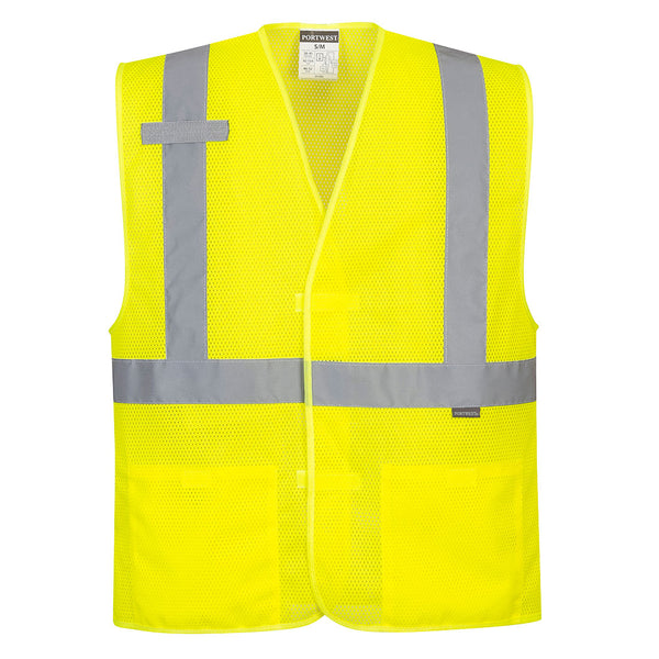 Portwest® Economy Hi-Vis Band and Brace Vest , Yellow, Size XX/3X (UC492YERXX/3X) Each