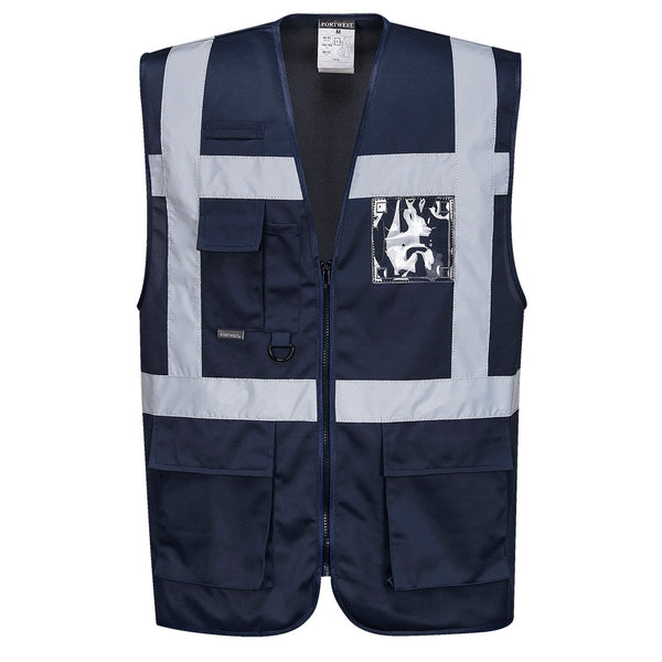 Portwest® Iona Enhanced Executive Vest , Navy, Size 4XL (UF476NAR4XL) Each