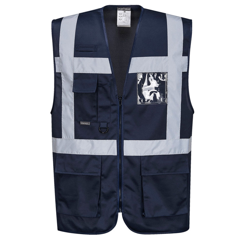Portwest® Iona Enhanced Executive Vest , Navy, Size 4XL (UF476NAR4XL) Each