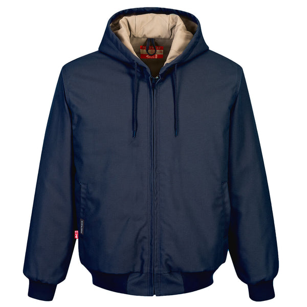 Portwest® DuraDuck Flame Quilt Lined FR Jacket, Navy, Size XXL (UFR48NARXXL) Each