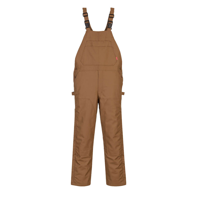 Portwest® DuraDuck Flame Quilt Lined FR Bib Overall, Brown, Size S (UFR49BRRS) Each