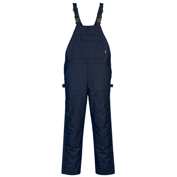 Portwest® DuraDuck Flame Quilt Lined FR Bib Overall, Navy, Size L (UFR49NARL) Each