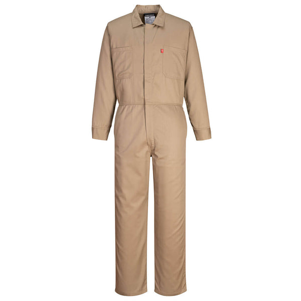 Portwest® Bizflame 88/12 Classic FR Coverall, Khaki, Size XXL (UFR87KHRXXL) Each