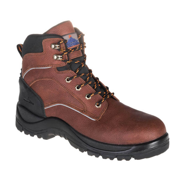 Portwest® Steelite Ohio Safety Boot EH, Brown, Size 46 (UFT69BRR46) Each