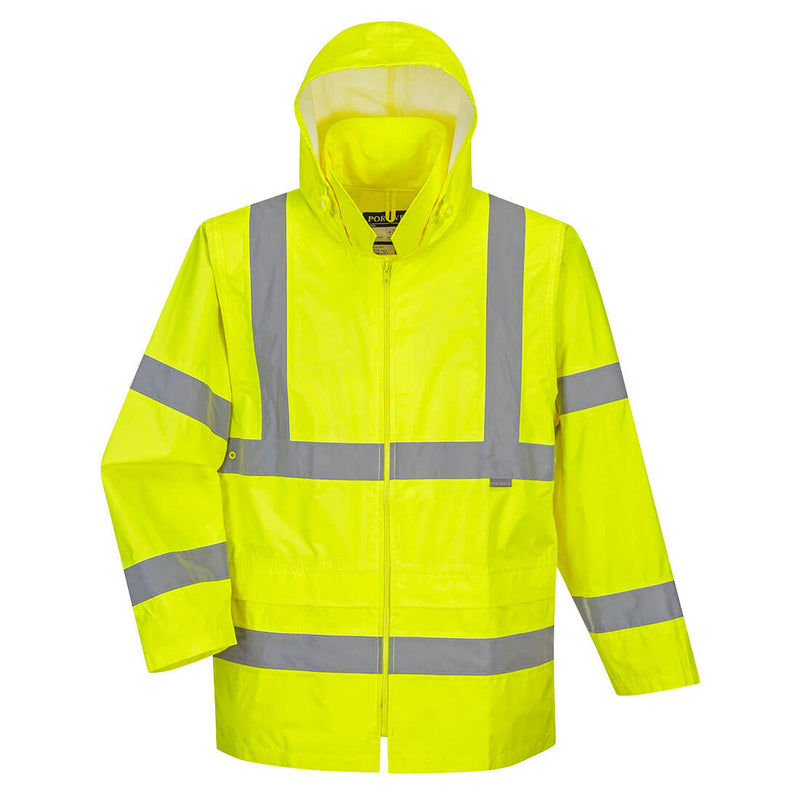 Portwest® Hi-Vis Rain Traffic Jacket , Yellow, Size 7XL (UH440YER7XL) Each