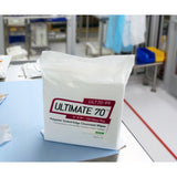 High-Tech Conversions ULTIMATE 70® Non-Sterile Polyester Knit Cleanroom Wipes w/ Sealed-Edges, Heavy Weight (140 GSM), 9"x9", 150/Bag (HOSULT70-99) Bag of 150