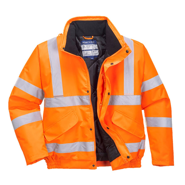 Portwest® Hi-Vis Winter Bomber Jacket , Orange, Size XXXL (URT32ORRXXXL) Each