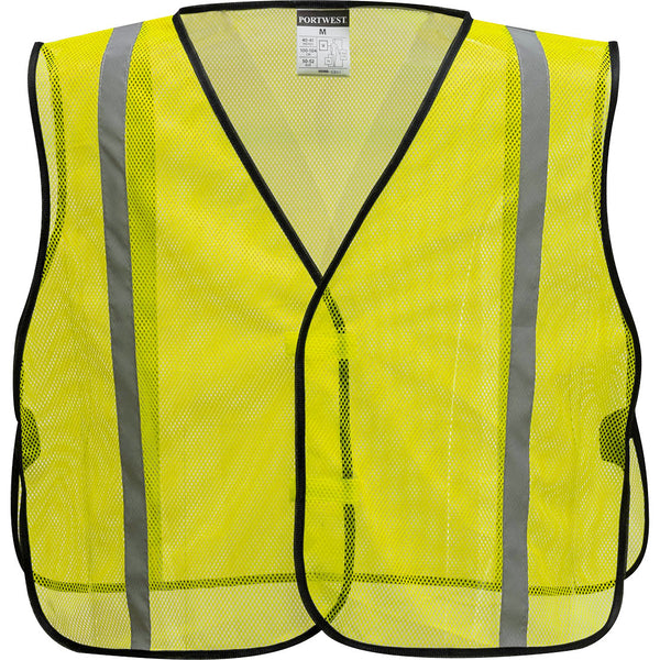 Portwest® Economy Non ANSI Mesh Vest, Yellow, Size  (US390YER) Each